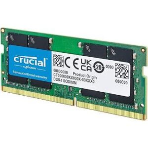 Crucial RAM 32GB DDR4 3200MHz CL22 (or 2933MHz or 2666MHz) Laptop Memory CT32G4SFD832A