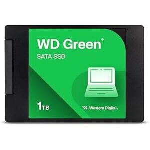 Western Digital WD Green SATA 1TB, Up to 545MB/s, 2.5 Inch/7 mm, 3Y Warranty, Internal Solid State Drive (SSD) (WDS100T3G0A)