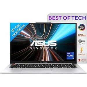 ASUS Vivobook S 15 OLED, 2.8K (2880 x 1620) 16:9,Core i9-13900H Processor 2.6 GHz,Light Laptop (16GB RAM/512GB SSD/Win 11/Office Home/Fingerprint/75WHr Battery/Cool Silver/1.60 kg),S5504VA-MA943WS