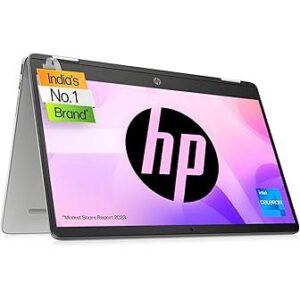 HP Chromebook X360 Intel Celeron N4120 14 inch(35.6 cm) Micro-Edge, Touchscreen, 2-in-1 Laptop (4GB RAM/64GB eMMC/Chrome OS/Intel UHD Graphics,1.49Kg), 14a-ca0506TU
