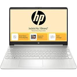 HP Laptop 15s, AMD Ryzen 5 5500U, 15.6-inch (39.6 cm), FHD, 8GB DDR4, 512GB SSD, AMD Radeon Graphics, Thin & Light, Dual Speakers (Win 11, MSO 2019, Silver, 1.69 kg), eq2144AU