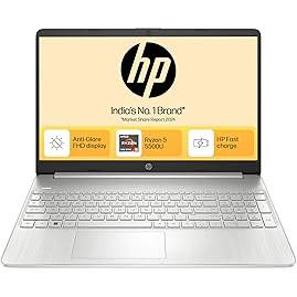 HP 15S AMD Ryzen 5000 (16GB Ram/512GB SSD/Fhd/Windows 11/Ms Office 21/Backlit Keyboard/ 15.6" (39.6 Cm)/Silver/2.21 Kg) Eq2305Au/Eq2182Au Laptop