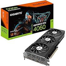 Gigabyte Ge Force RTX 4060 Gaming OC 8G Graphics Card, PCI_E 3X Wind Force Fans, 8GB 128-Bit GDDR6, GV-N4060GAMING OC-8GD Video Card