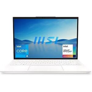 MSI Prestige 13 Evo, Intel 12th Gen. i5-1240P, 33CM FHD+ 60Hz Laptop (8GB/512GB NVMe SSD/Windows 11 Home/Intel Iris Xe Graphics/Pure White/0.99Kg), B12M-085IN