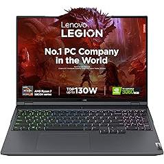 Lenovo Legion 5 Pro AMD Ryzen 7 5800H 16" (40.64cm) WQXGA-IPS 165Hz 500Nits Gaming Laptop (16GB/512GB SSD/Win 11/Office 2021/NVIDIA RTX 3060 6GB/Alexa/3 Month Game Pass/Storm Grey/2.45Kg), 82JQ010EIN