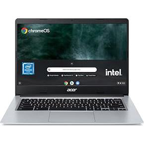 Acer Chromebook Intel Celeron Dual-Core N4500 (Chrome OS/8 GB/128 GB eMMC) CB314-3H with 35.5 cm (14") HD Display, Pure Silver, 1.45 KG