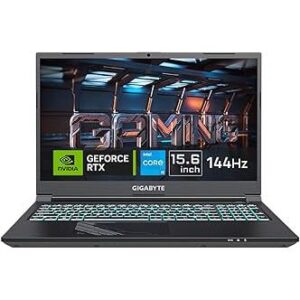GIGABYTE G5 MF-E2IN313SH 12th Gen Intel® Core (15.6 FHD 144Hz(45%)/i5 12500H/RTX 4050 6G/DDR4 3200 8GB*2/GEN4 512G/AX211/WIN11 Home) Gaming Laptop (Black, 2.08 kg)