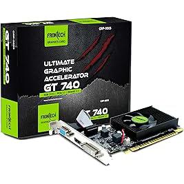 FRONTECH GT 740 Graphics Card with 4 GB DDR3 128 Bits PCIe 3.0, High Efficiency, Quality Gaming Graphics Card, Single Cooling Fan (GRP-0005, Black)