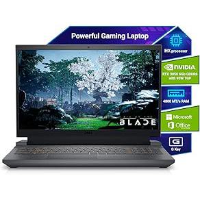 Dell G15-5530 Gaming Laptop, Intel Core i5-13450HX Processor, 16GB DDR5, 512GB,NVIDIA RTX 3050,6GB GDDR6, 15.6" (39.62cm) FHD 120Hz 250 nits, Backlit KB Orange,Win 11 + MSO'21,Dark Shadow Gray, 2.65kg