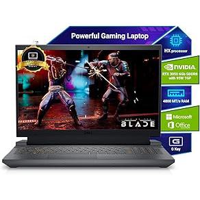 Dell G15-5530 Gaming Laptop, 13th Gen Intel Core i5-13450HX| NVIDIA RTX 3050, 6GB (16GB RAM|1TB SSD, FHD|Window 11|MS Office' 21|15.6" (39.62cm)|Orange Backlit Keyboard& G-Key|Dark Shadow Grey|2.65Kg