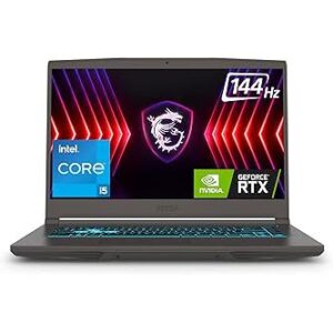 MSI Thin 15, Intel 12th Gen. Core i5-12450H, 40CM FHD 144Hz Gaming Laptop(16GB/512GB NVMe SSD/Windows 11 Home/NVIDIA GeForce RTX 3050,GDDR6 4GB /Cosmos Gray/1.86Kg), B12UC-1692IN