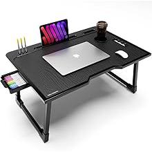 Rellon Industries Study Table for Students Bed Table for Study Foldable Laptop Table Portable & Lightweight Mini Table Bed Reading Table,Laptop Stands, Laptop Desk (A1)