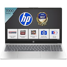 HP 15, AMD Ryzen 5 7520U, 16GB DDR5, 512GB SSD, (Win 11, Office 21, Silver, 1.59kg), Anti-Glare, Micro-Edge, 15.6-inch(39.6cm), FHD Laptop, AMD Radeon Graphics, 1080p FHD Camera, Backlit KB, fc0156AU