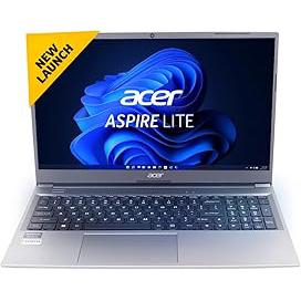 Acer Aspire Lite 12th Gen Intel Core i7-1255U Premium Metal Laptop (Windows 11 Home/16 GB RAM/512 GB SSD) AL15-52, 39.62cm (15.6") Full HD Display, Metal Body, Steel Gray, 1.59 Kg