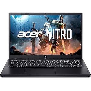 Acer Nitro V 15, AMD Ryzen 7 7735HS Octa-core Processor, NVIDIA GeForce RTX 3050-6 GB GDDR6(16 GB DDR5/512GB) IPS FHD, 15.6"/39.62cm,144Hz, Win 11 Home, Obsidian Black, 2.1 KG,ANV15-41, Gaming Laptop