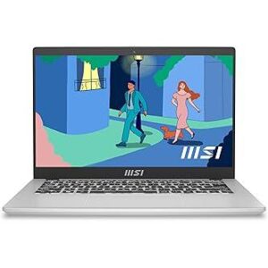 MSI Modern 14, Intel 12th Gen. i3-1225U, 36CM FHD 60Hz Laptop(8GB/512GB NVMe SSD/Windows 11 Home/MSO 2021/Intel UHD Graphics/Urban Silver/1.4Kg), C12MO-1401IN