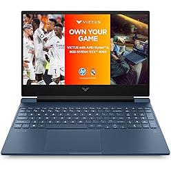 HP Victus, AMD Ryzen 9-8945HS, 8GB NVIDIA GeForce RTX 4060 AI Gaming Laptop (16GB RAM, 1TB SSD), 144Hz, IPS, 15.6"/39.6cm, FHD, Win 11, MS Office 2024, Blue, 2.29Kg, Backlit KB, fb3025AX