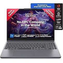 Lenovo Smartchoice IdeaPad Slim 3 13th Gen Core i7-13620H 15.3" (38.8cm) WUXGA IPS Laptop (16GB RAM/512GB SSD/Win 11/Office 2024/Backlit/1Yr ADP Free/Top Metal Cover & IR Camera/Grey/1.6Kg),83K100CJIN