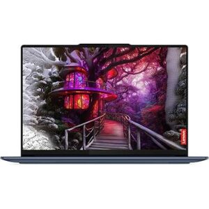 Lenovo Yoga Slim 7 14Q8X9 Thin & Light Laptop Snapdragon X Plus Touchscreen (32GB, 1TB SSD, Windows 11 Home, 14.5 inch 3K OLED Display, MS Office Home 2024, Cosmic Blue, 1.28 KG)